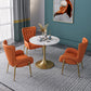 Round Shape Tulip Base Glam Dining Table White Fixed Table of Sintered Stone Clearhalo ' dining_table' 'Dining Tables & Seating' 'Dining Tables' 'furn' 'furn_dining_table' 'Furniture' 'furniture_dining_table' 'Kitchen & Dining Furniture' 'kitchen&dining_furn' 'kitchen' 'kitchen_dining_table' 1200x1200_e6e2d764-57e5-494a-90cb-65203d865868