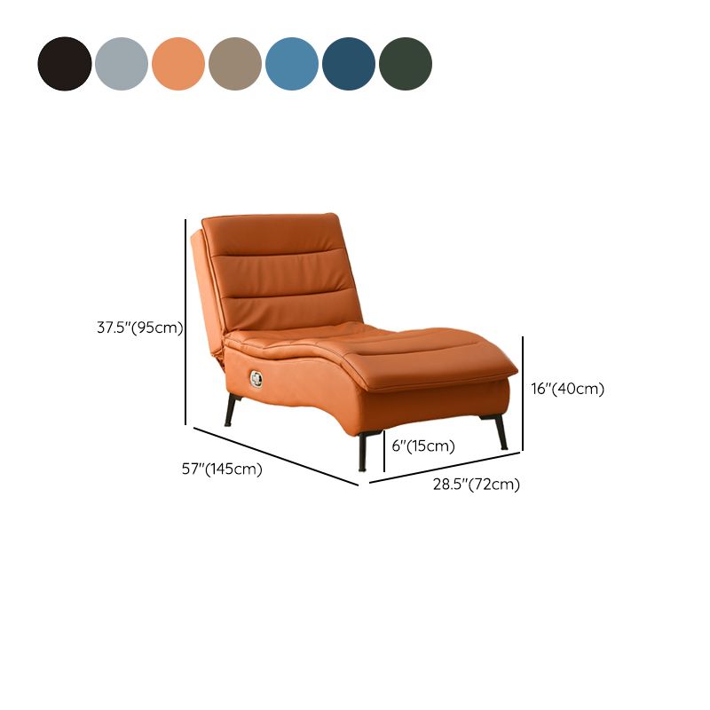 Sedia a schiera per poltrone in pelle con finta reclinabile in finta polpa di colore.