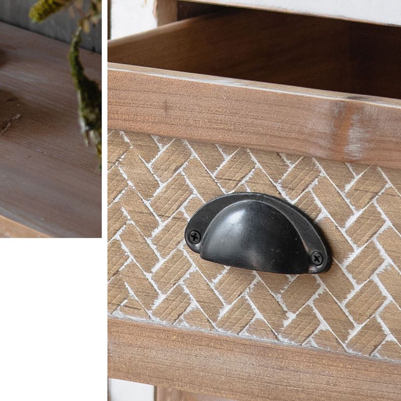 Bois en détresse 1 - Accent Points étagères industrielles comprenant une armoire avec des tiroirs