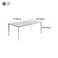 Stone Top Dining Table Rectangle Contemporary Dining Table with 4 Legs Clearhalo 'Dining Tables & Seating' 'Dining Tables' 'dining_table' 'furn' 'furn_dining_table' 'Furniture' 'furniture_dining_table' 'Kitchen & Dining Furniture' 'kitchen' 'kitchen_dining_table' 1200x1200_e6e5b825-5e0e-481a-8c38-b3edcf2ab098