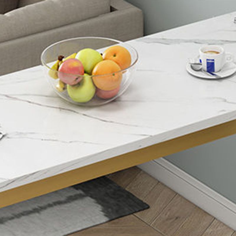 Bistro-Bartisch mit Holzplatte, rechteckiger Bartisch mit goldfarbener Basis für zu Hause