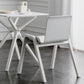 Contemporary Dining Plastic Chairs Armless Chair with Wood Legs for Home