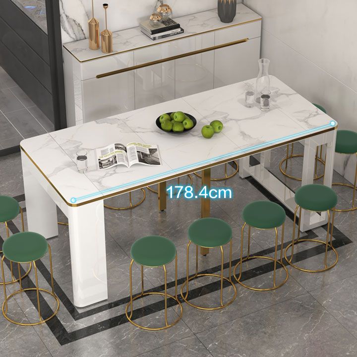 31.49''W Foldable Dining Table for Restaurant Medieval Modern Rectangle Table with 5 Legs Clearhalo ' dining_table' 'Dining Tables & Seating' 'Dining Tables' 'furn' 'furn_dining_table' 'Furniture' 'furniture_dining_table' 'Kitchen & Dining Furniture' 'kitchen&dining_furn' 'kitchen' 'kitchen_dining_table' 1200x1200_e6e771bc-593c-42ff-a605-1e120db29e54