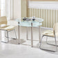 Contemporary 35.4" Round Dining Table Clear Tempered Glass Table with 4 Legs Clearhalo ' dining_table' 'Dining Tables & Seating' 'Dining Tables' 'furn' 'furn_dining_table' 'Furniture' 'furniture_dining_table' 'Kitchen & Dining Furniture' 'kitchen&dining_furn' 'kitchen' 'kitchen_dining_table' 1200x1200_e6e7fa42-b13a-4854-b067-78b9e00d4932