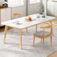 Minimalist Rectangle Shape Standard Dining Set MDF Kitchen Dining Set with 4 Legs Base Clearhalo 'Dining Room Sets' 'Dining Tables & Seating' 'dining_room_set' 'furn' 'furn_dining_room_set' 'Furniture' 'furniture_dining_room_set' 'Kitchen & Dining Furniture' 'kitchen&dining_furn' 'kitchen' 1200x1200_e6ea1956-58a0-4fba-ab7a-4ed878ce3d39