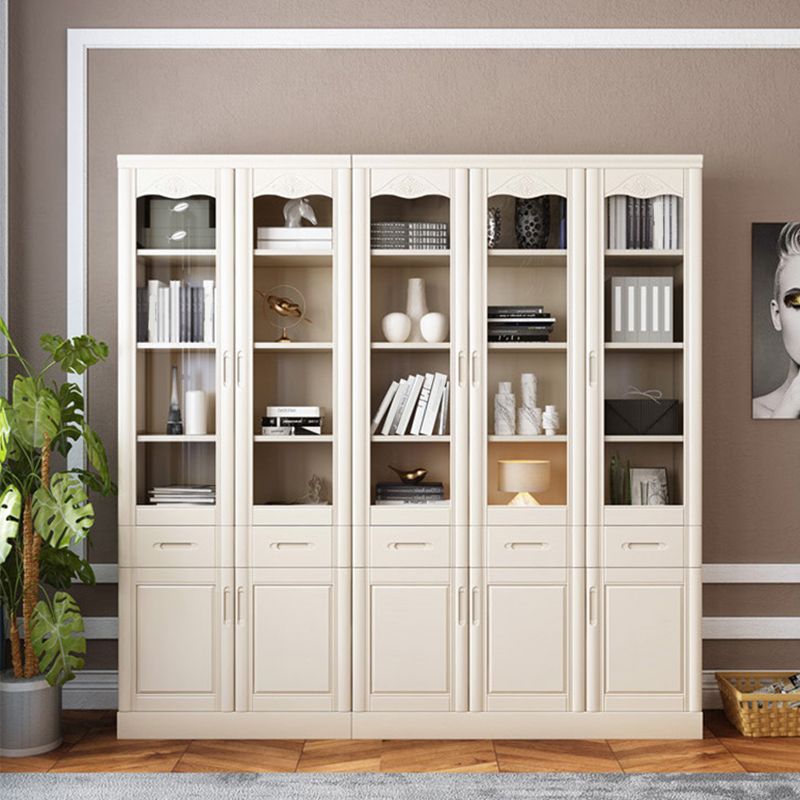 78.74"H Bookcase Contemporary Style Bookshelf with Doors for Home Office Clearhalo 'Bookcases' 'furn' 'furn_bookcases' 'Furniture' 'furniture_bookcases' 'Office Furniture' 1200x1200_e6eae031-3c04-4b6b-aab5-8720db1534e7