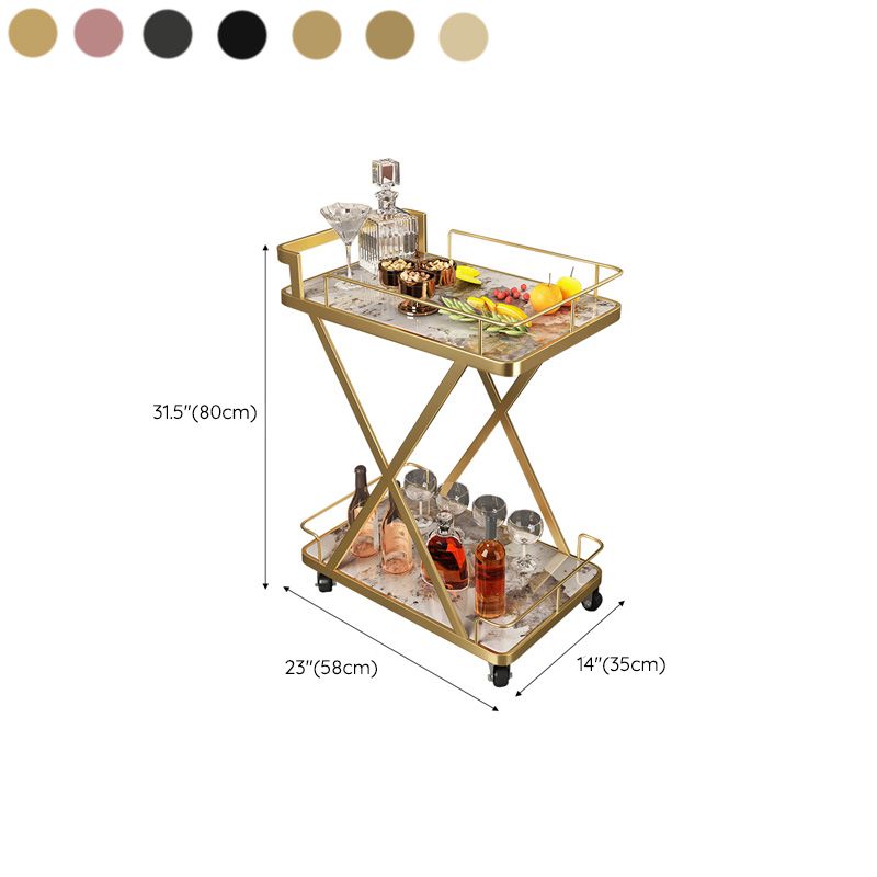 モダンオープンストレージキッチントロリー長方形のダイニングルーム準備テーブル