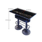 Industrial Style Bar Wine Table Black Bar Dining Table with Storage Clearhalo 'Bar Furniture' 'Bar Tables' 'bar_tables' 'furn' 'furn_bar_tables' 'Furniture' 'Kitchen & Dining Furniture' 1200x1200_e6edb2af-3cc2-4ff7-be93-cf56ca5229ca