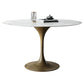 Traditional Luxury Tulip Base Furniture Round Stone Dining Table for Home Clearhalo ' dining_table' 'Dining Tables & Seating' 'Dining Tables' 'furn' 'furn_dining_table' 'Furniture' 'furniture_dining_table' 'Kitchen & Dining Furniture' 'kitchen&dining_furn' 'kitchen' 'kitchen_dining_table' 1200x1200_e6ee706b-54b6-4203-b3ea-3c64f6418920