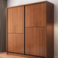 Brown Manufactured Wood Wardrobe Traditional Cabinet with Sliding Doors Clearhalo 'Armoires & Wardrobes' 'armoires_wardrobes' 'Bedroom Furniture' 'furn' 'furn_armoires_wardrobes' 'Furniture' 1200x1200_e6eee46c-a216-4d35-8f15-b7bcb6dbb60e