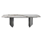 Sintered Stone Top Rectangle Table for Restaurant Modern Dining Table with Double Pedestal Clearhalo ' dining_table' 'Dining Tables & Seating' 'Dining Tables' 'furn' 'furn_dining_table' 'Furniture' 'furniture_dining_table' 'Kitchen & Dining Furniture' 'kitchen&dining_furn' 'kitchen' 'kitchen_dining_table' 1200x1200_e6ef7fb5-c4ee-4c62-87eb-e52d788e2f78