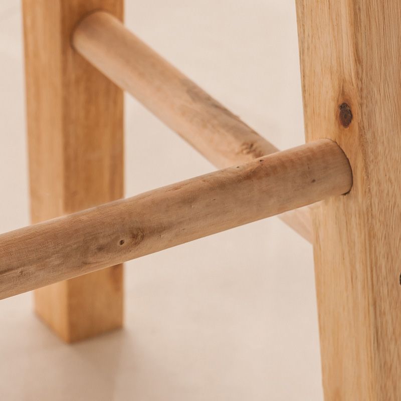 Taburete de bar sin respaldo Taburetes de madera de estilo industrial con altura de mostrador