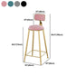 Glam 1/2/3 Pieces Metal Bar Table Set Rectangle Bar Table with High Stools for Home Clearhalo 'Bar Furniture' 'furn' 'furn_home_bar_bar_sets' 'Furniture' 'Home Bars & Bar Sets' 'home_bar_bar_sets' 'Kitchen & Dining Furniture' 1200x1200_e6f066a6-e602-4e72-8f67-5b1786f00b43