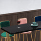 Table de pub de bistro de style glamour de table rectangulaire en bois pour utilisation sur patio