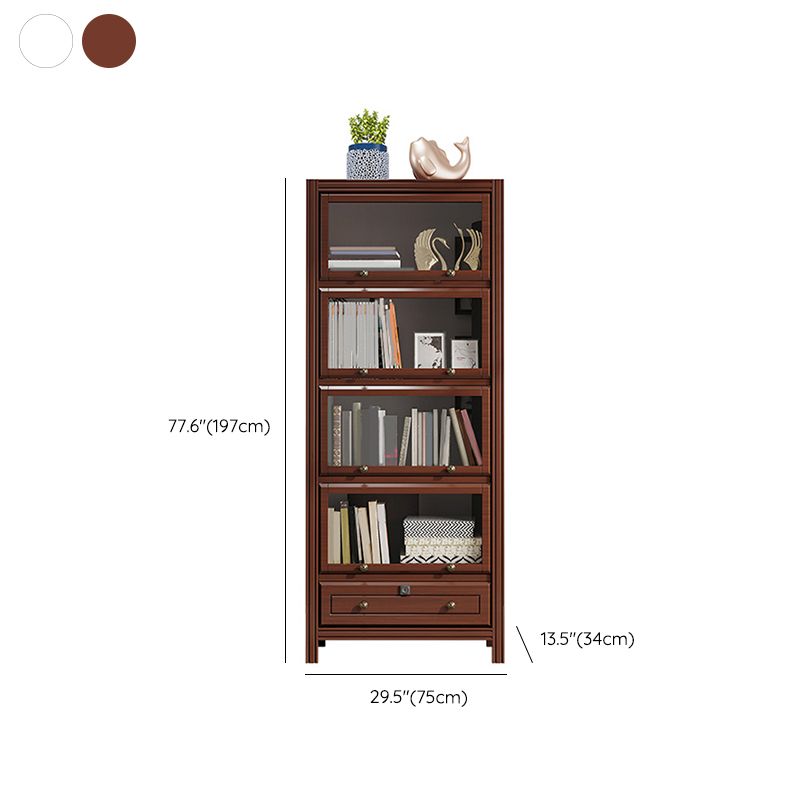 Stile moderno chiuso Bookcase in legno standard per la sala da studio
