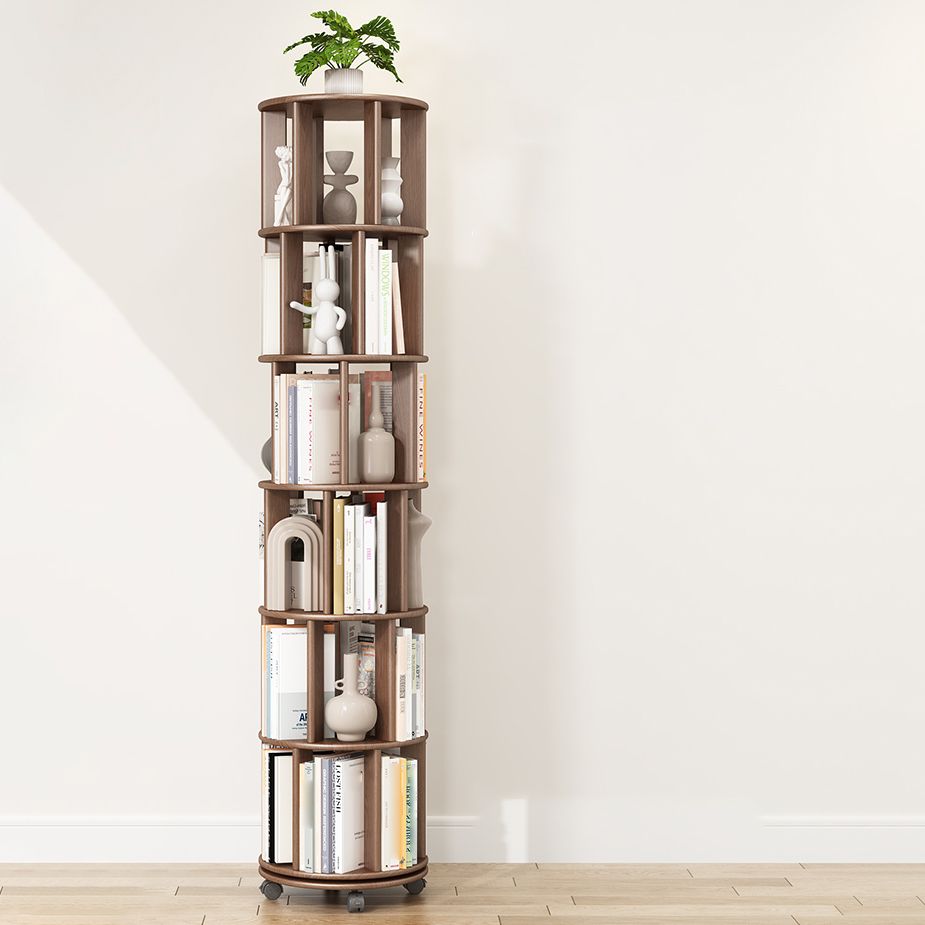 Scandinavian Style Bookshelf with Casters Bookcase for Home Office Study Room Clearhalo 'Bookcases' 'Furniture' 'furniture_bookcases' 'kitchen' 'kitchen_bookcases' 'Living Room Furniture' 'Office Furniture' 1200x1200_e6f1e3c0-d4ce-48ae-bfd2-a635c01567a7