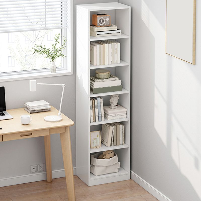Contemporáneo Back Back Book Stant Engineered Wood Bookcase con estantes