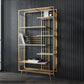 Contemporary Shelf Bookcase Open Storage Metal Bookcase with Shelves