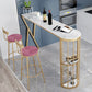 Contemporary Round Bar and Counter Stool Metal Stool with 4 Gold Legs Clearhalo 'Bar Furniture' 'Bar Stools' 'bar_stools' 'furn' 'furn_bar_stools' 'Furniture' 'furniture_bar_stools' 'Kitchen & Dining Furniture' 1200x1200_e6f622fa-edec-46ad-9947-113cd7c1383c