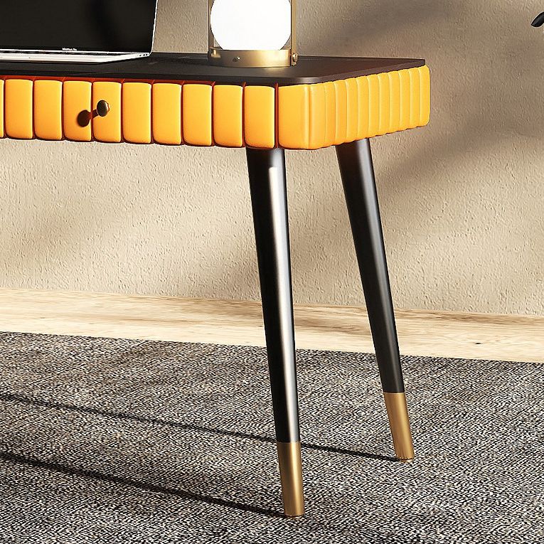 Contemporary Office Desk Antique Finish Computer Desk with 2 Storage Drawers Clearhalo 'furn' 'furn_office_desk' 'Furniture' 'Office Desks' 'Office Furniture' 'office_desk' 1200x1200_e6f6329d-880e-4971-aeb0-533e4b3f4a5c