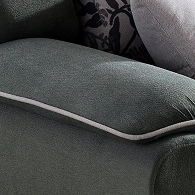 Contemporary Left Hand Facing Sectional 4-Seater Sofa with Pillow Back Cushions Clearhalo 'furn' 'furn_sectionals' 'Furniture' 'furniture_sectionals' 'Living Room Furniture' 'Sectionals' 1200x1200_e6f7da1e-9e7a-4aa2-8b20-6232ac2dfbbc