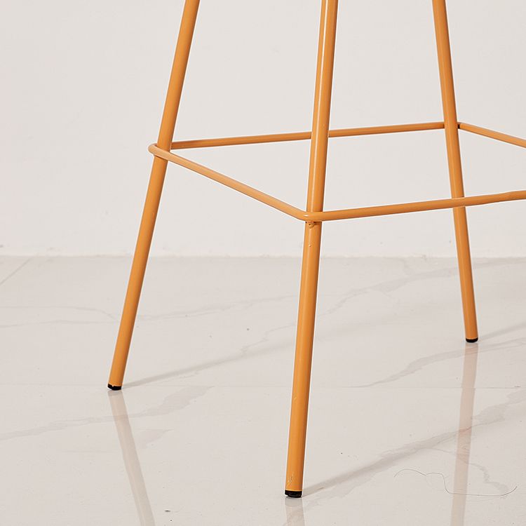 Nordic Style Metal Bar-stool Plastic Counter Bar Stool for Home Clearhalo 'Bar Furniture' 'Bar Stools' 'bar_stools' 'furn' 'furn_bar_stools' 'Furniture' 'furniture_bar_stools' 'Kitchen & Dining Furniture' 1200x1200_e6f7eae6-b92b-43fb-9421-ffd53cfe70c1