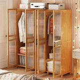 Modern Style Wardrobe Cabinet Wood Wardrobe Armoire with Shelves