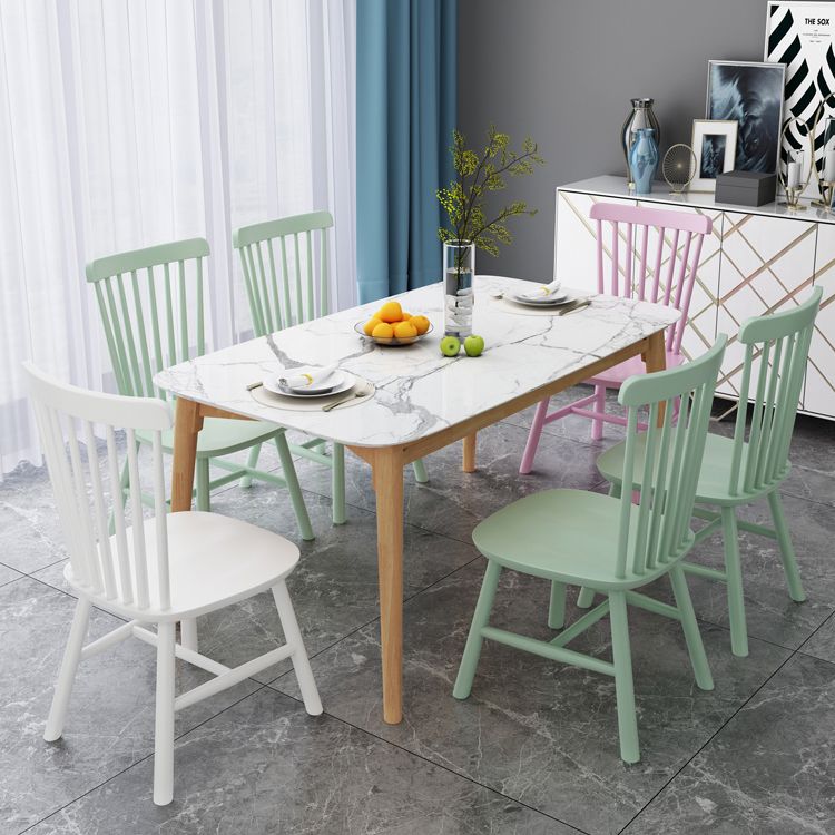 Modern Style Wooden Dining Chair Dining Armless Chair for Kitchen (Set of 2) Clearhalo ' kitchen&dining_furn' 'Dining Chairs' 'Dining Tables & Seating' 'dining_chair' 'Furniture' 'furniture_dining_chair' 'Kitchen & Dining Furniture' 'kitchen' 1200x1200_e6f8c19d-4219-4aa7-acdf-8439ccaf3f41