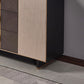 Gabinetto di sideboard in legno massiccio con cassetti moderno server da pranzo