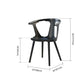 Scandinavian Style Upholstered Side Chair Slat Back Armless Dining Chair Clearhalo ' kitchen&dining_furn' 'Dining Chairs' 'Dining Tables & Seating' 'dining_chair' 'furn' 'furn_dining_chair' 'Furniture' 'furniture_dining_chair' 'Kitchen & Dining Furniture' 'kitchen' 1200x1200_e6f9a1b3-be17-4299-bb46-6de388f97833