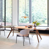 Rectangle Wood Dining Table Pine Solid Wood Table Modern with Trestle Base Clearhalo ' dining_table' 'Dining Tables & Seating' 'Dining Tables' 'Furniture' 'furniture_dining_table' 'Kitchen & Dining Furniture' 'kitchen&dining_furn' 'kitchen' 'kitchen_dining_table' 1200x1200_e6fa542b-667d-476b-a472-8d64248d24a5