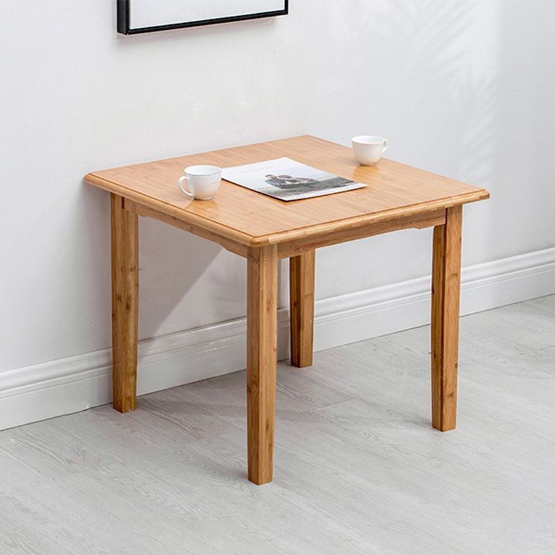 Tavolino in legno rettangolare nordico 4 gambe tavolo da cocktail naturale