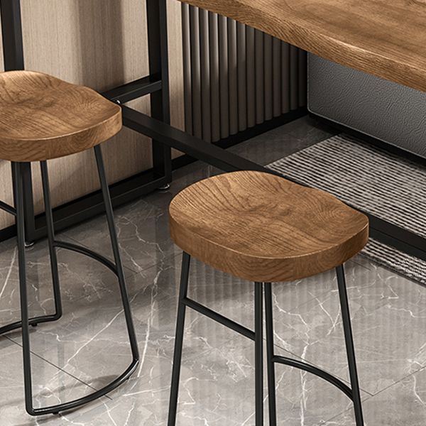 長方形のパブダイニングセット1/3/4ピースソリッドウッドバースツールとテーブルセット