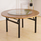 Round Folding Table Tripod Base Dining Table for Kitchen Dining Room