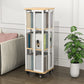 Contemporary Standard Shelf Metal Shelf Bookcase with Casters Clearhalo 'Bookcases' 'furn' 'furn_bookcases' 'Furniture' 'Office Furniture' 1200x1200_e6fdf090-3cc5-4283-913c-2760698d0ccc