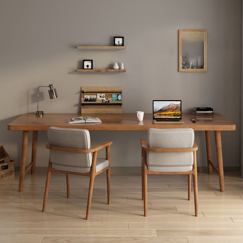 Contemporary Sled Office Desk Natural Solid Wood Writing Desk Clearhalo 'furn' 'furn_office_desk' 'Furniture' 'Office Desks' 'Office Furniture' 'office_desk' 1200x1200_e6fe4301-ae4b-447b-9aaa-09eacc9a5fdd
