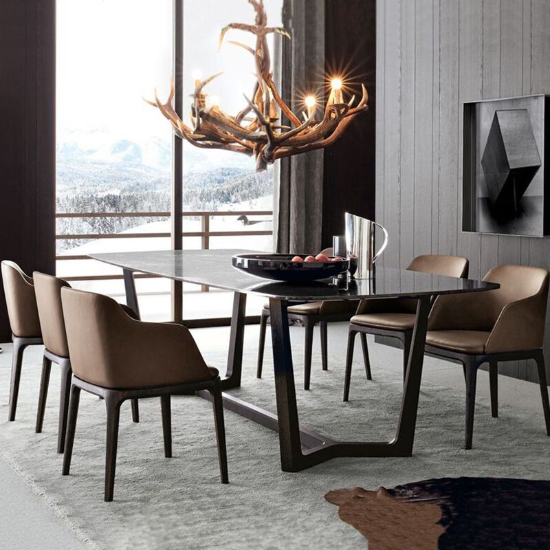 Arml Dining Chairs Modern Faux Leather Side Chairs for Dining Room Clearhalo 'Dining Chairs' 'Dining Tables & Seating' 'dining_chair' 'furn' 'furn_dining_chair' 'Furniture' 'furniture_dining_chair' 'Kitchen & Dining Furniture' 1200x1200_e6fe460c-84d9-412b-b33b-e5fcd78eaec8