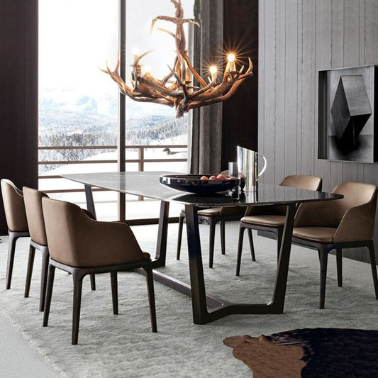 Arml Dining Chairs Modern Faux Leather Side Chairs for Dining Room Clearhalo 'Dining Chairs' 'Dining Tables & Seating' 'dining_chair' 'furn' 'furn_dining_chair' 'Furniture' 'furniture_dining_chair' 'Kitchen & Dining Furniture' 1200x1200_e6fe460c-84d9-412b-b33b-e5fcd78eaec8