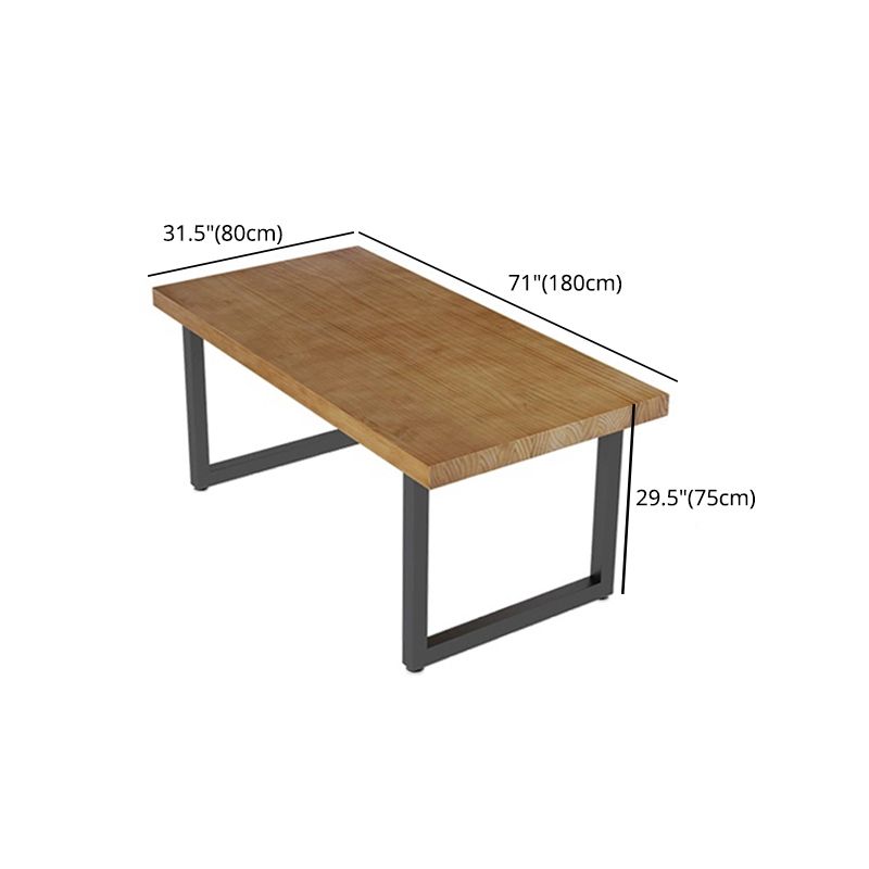 Modern 1/5/7 Pieces Rectangle Dining Set Solid Wood Dining Table with Chairs Clearhalo 'Dining Room Sets' 'Dining Tables & Seating' 'dining_room_set' 'furn' 'furn_dining_room_set' 'Furniture' 'furniture_dining_room_set' 'Kitchen & Dining Furniture' 'kitchen&dining_furn' 'kitchen' 1200x1200_e700efd6-d959-42e0-a10d-8dc6248c97d4