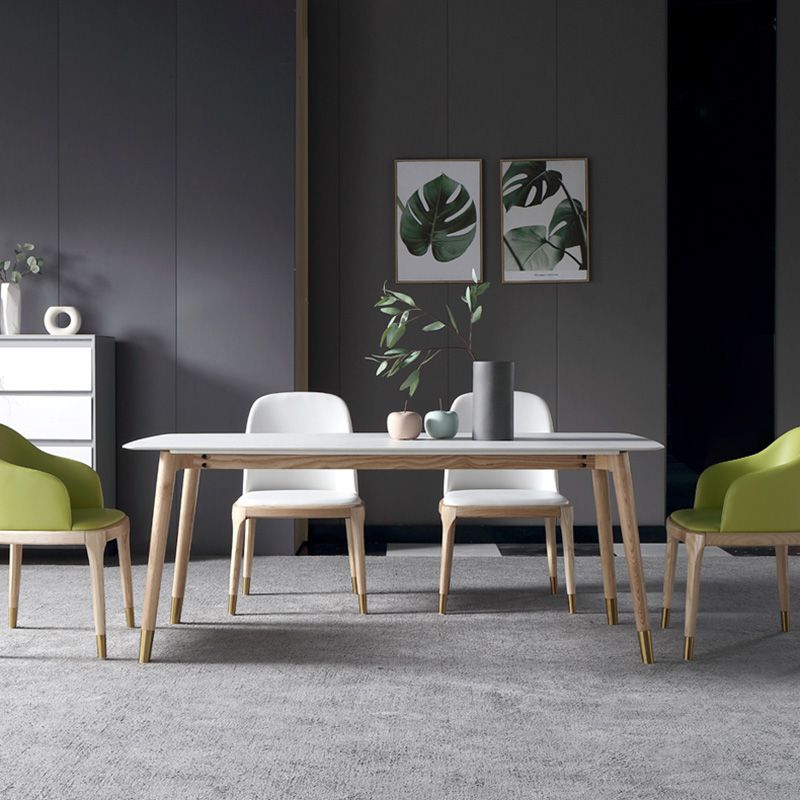 Rectangle Two-Color Dining Table Sintered Stone Table Luxury with 4 Legs Clearhalo ' dining_table' 'Dining Tables & Seating' 'Dining Tables' 'furn' 'furn_dining_table' 'Furniture' 'furniture_dining_table' 'Kitchen & Dining Furniture' 'kitchen&dining_furn' 'kitchen' 'kitchen_dining_table' 1200x1200_e7024a24-aa34-407c-91d1-ff223e5f1e41