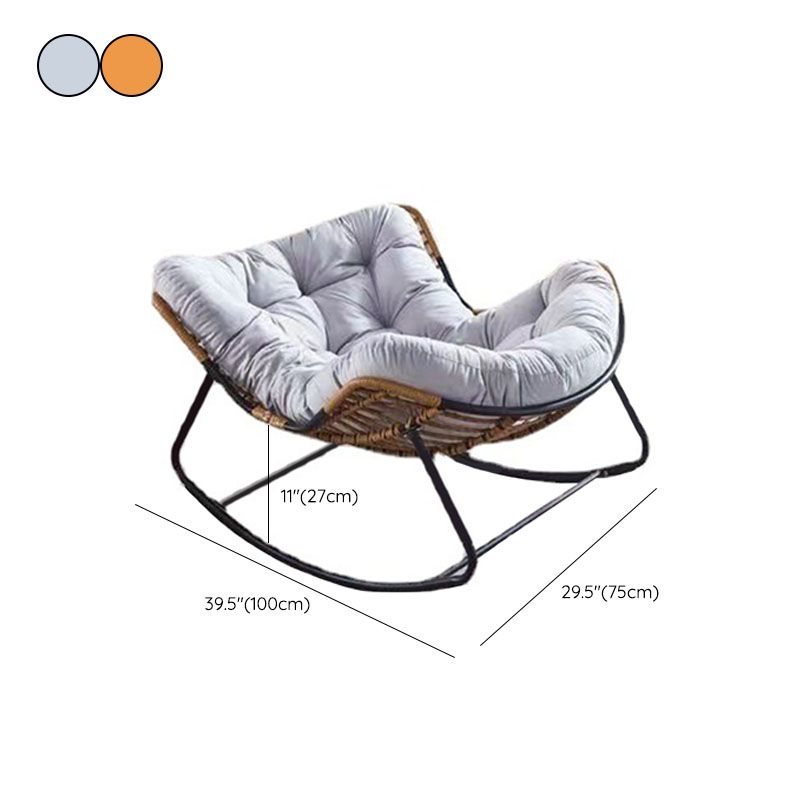 Contemporary Rocker Chair Upholstered Antique Finish Rocking Accent Chair Clearhalo 'Chairs & Seating' 'furn' 'furn_rocking_chairs' 'Furniture' 'Living Room Furniture' 'Rocking Chairs' 'rocking_chairs' 1200x1200_e70474c0-25d0-484a-a8fb-f22a4d570010