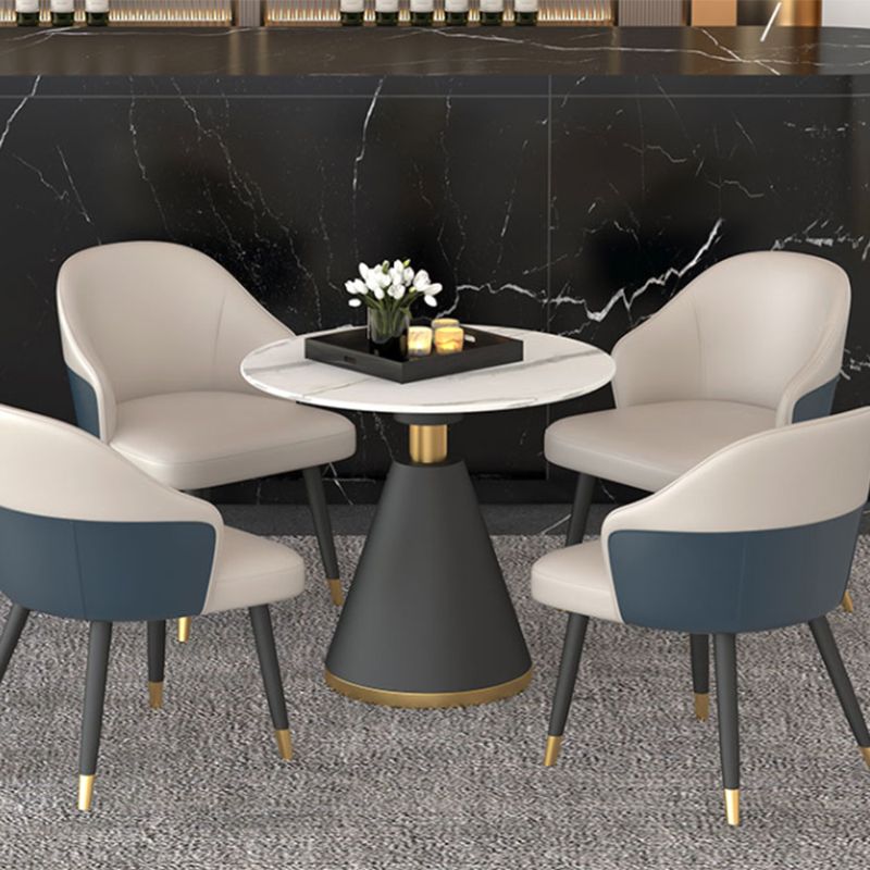 Modern Sintered Stone Kitchen Dining Table Round Shape Dining Table for Kitchen Clearhalo ' dining_table' 'Dining Tables & Seating' 'Dining Tables' 'furn' 'furn_dining_table' 'Furniture' 'furniture_dining_table' 'Kitchen & Dining Furniture' 'kitchen&dining_furn' 'kitchen' 'kitchen_dining_table' 1200x1200_e704f2c5-d247-4215-83d2-182ee2b9cfb2