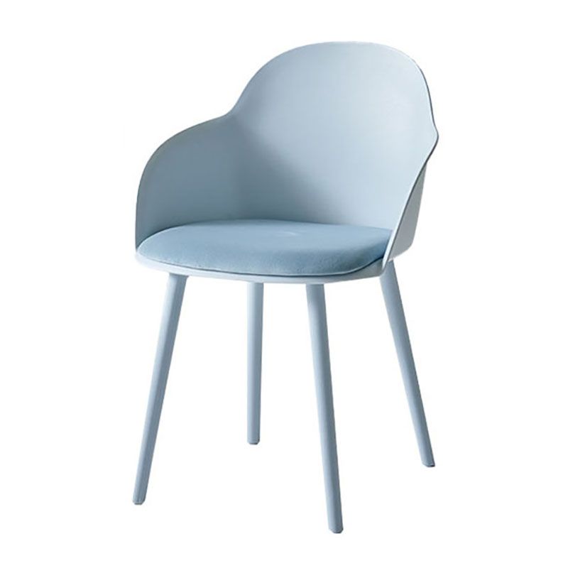 Contemporary Dining Chairs Solid Back Dining Arm Side Chairs with Plastic Legs Clearhalo ' kitchen&dining_furn' 'Dining Chairs' 'Dining Tables & Seating' 'dining_chair' 'furn' 'furn_dining_chair' 'Furniture' 'furniture_dining_chair' 'Kitchen & Dining Furniture' 'kitchen' 1200x1200_e705b37b-1126-40e3-8391-0e649c4ae877