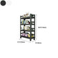 Open Bookshelf Modern Metal Home Study Living Room Removable Bookcase