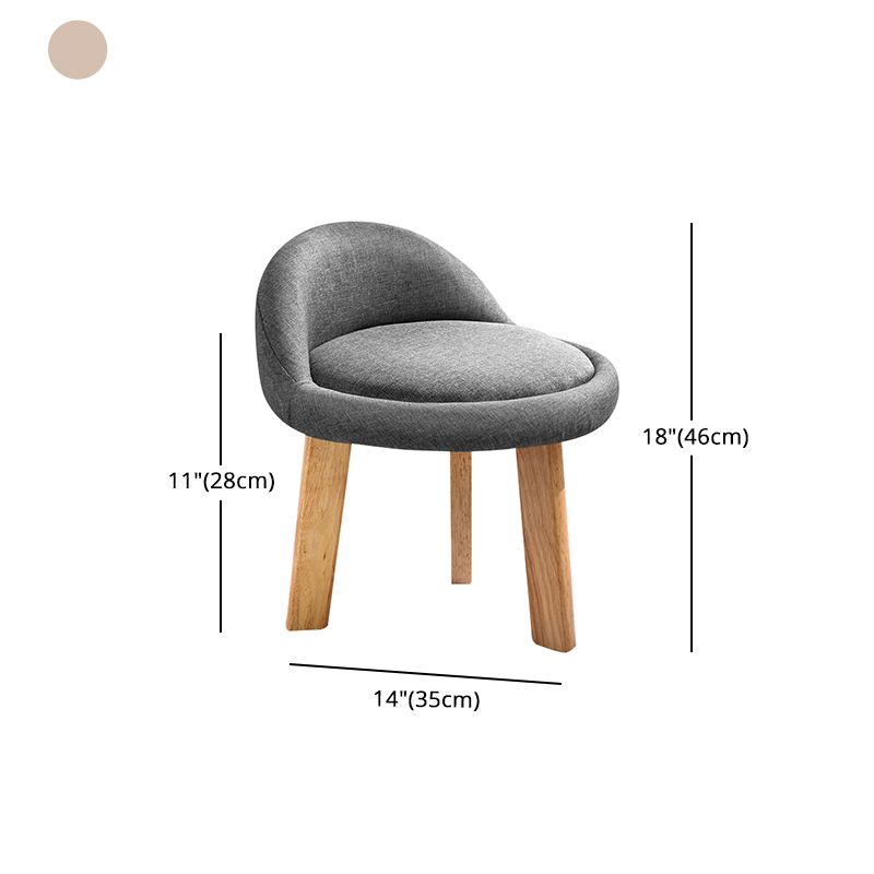Contemporary Indoor Bar Stool Round Seat Stool with Backrest, Wood Base Clearhalo 'Bar Furniture' 'Bar Stools' 'bar_stools' 'furn' 'furn_bar_stools' 'furniture_bar_stools' 'Kitchen & Dining Furniture' 'kitchen&dining_furn' 'kitchen' 'kitchen_furn' Furniture' 1200x1200_e70764e8-f2cb-4fc1-8947-a2f70ee3fdf5