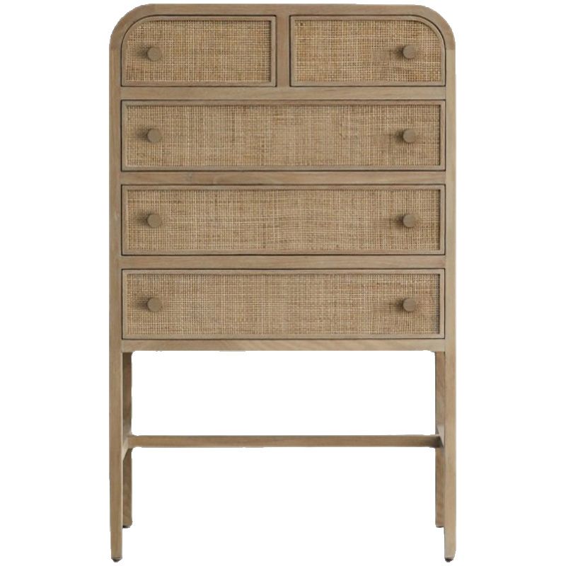 Contemporary Rectangle Chest Straight Legs with 5 Drawers Accent Chest Clearhalo 'Cabinets & Chests' 'cabinets_chests' 'furn' 'furn_cabinets_chests' 'Furniture' 'Living Room Furniture' 1200x1200_e7095dcf-d7a9-4223-8e36-a05727df1d7b
