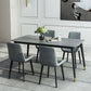 Nordic Style 1/5/7 Pieces Dining Set with Gray Top Kitchen Table Set for Dining Room Clearhalo 'Dining Room Sets' 'Dining Tables & Seating' 'dining_room_set' 'furn' 'furn_dining_room_set' 'Furniture' 'furniture_dining_room_set' 'Kitchen & Dining Furniture' 'kitchen&dining_furn' 'kitchen' 1200x1200_e70ac42f-de5f-4902-977a-a86305401fd5