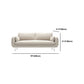33.46" High Velvet Sofa with 2 Pillows Contemporary Square Arm Sofa