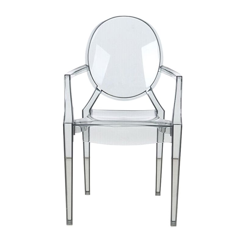 Nordic Style Plastic Dining Room Chair Stacking Dining Arm Chair for Restaurant Use Clearhalo ' kitchen&dining_furn' 'Dining Chairs' 'Dining Tables & Seating' 'dining_chair' 'furn' 'furn_dining_chair' 'Furniture' 'furniture_dining_chair' 'Kitchen & Dining Furniture' 'kitchen' 1200x1200_e70dea12-16bb-4284-b4b2-f76cd33f32fb