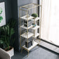 Modern Metal Bookshelf Etagere Open Shelf Bookcase with Shelves